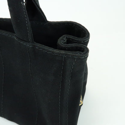 Prada Canapa Canvas, Black, Canvas, Tote Bag