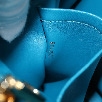 Louis Vuitton Milla Veau Nuage Calfskin, Blue, Leather, Handbag