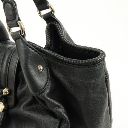 Gucci Marrakech Leather, Black, Leather, Tote Bag