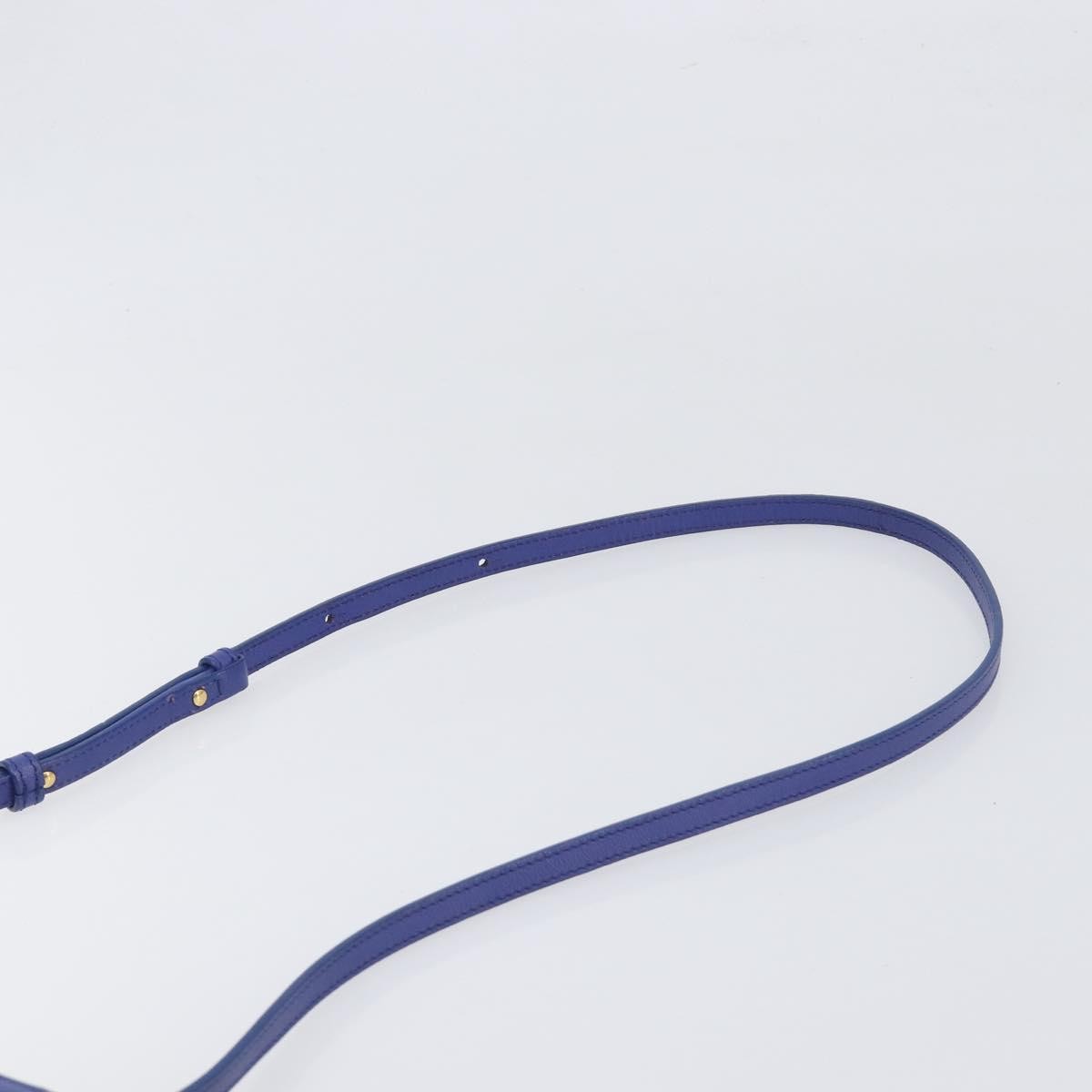 Celine Trio Leather, Blue, Leather, Shoulder Bag