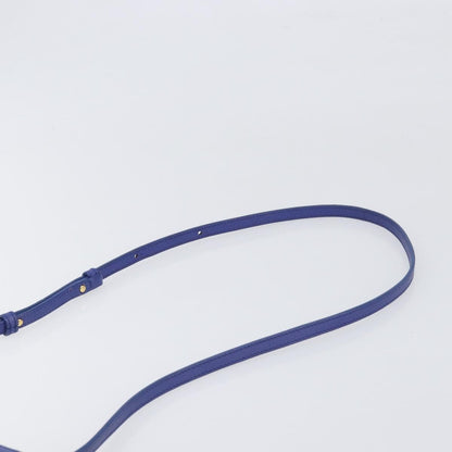 Celine Trio Leather, Blue, Leather, Shoulder Bag