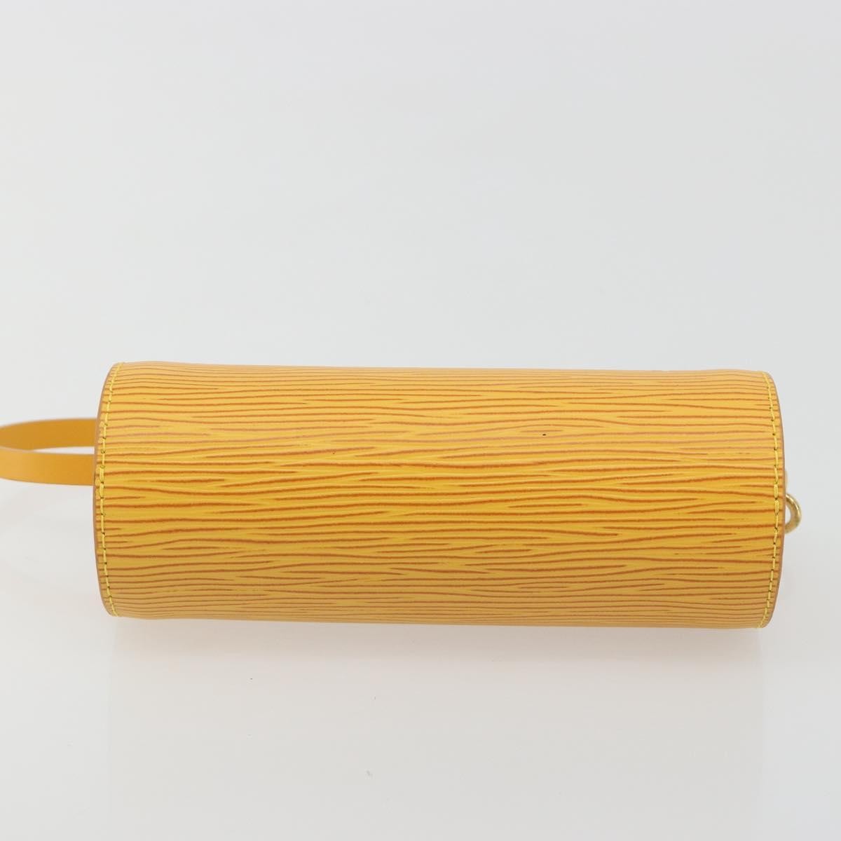 Louis Vuitton Soufflot Pochette Epi Leather, Yellow, Leather, Clutch