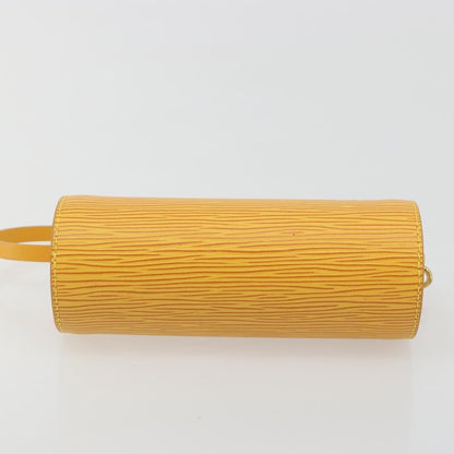 Louis Vuitton Soufflot Pochette Epi Leather, Yellow, Leather, Clutch