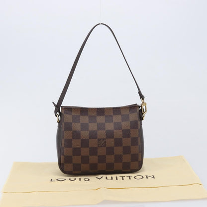 Louis Vuitton Trousse Make Up Damier, Brown, Canvas, Clutch
