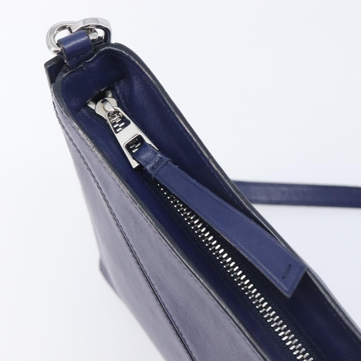 Loewe Puzzle Clutch Leather, Navy, Leather, Clutch