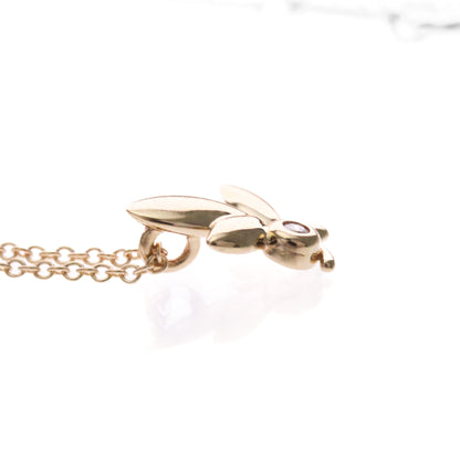 Tiffany & Co. Paloma Picasso Olive Leaf Pendant 18K Rose Gold with Diamond, Gold, Pink Gold, Necklace