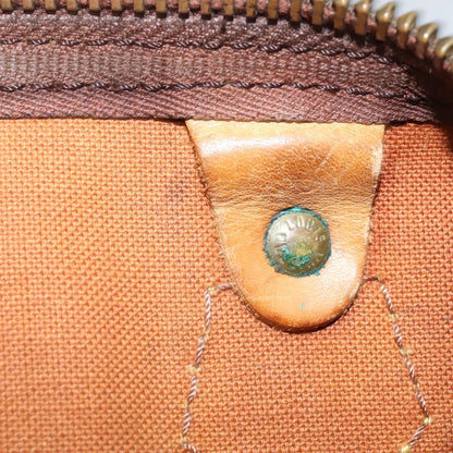 Louis Vuitton Speedy Handbag Monogram Canvas, BROWN, CANVAS, Handbag