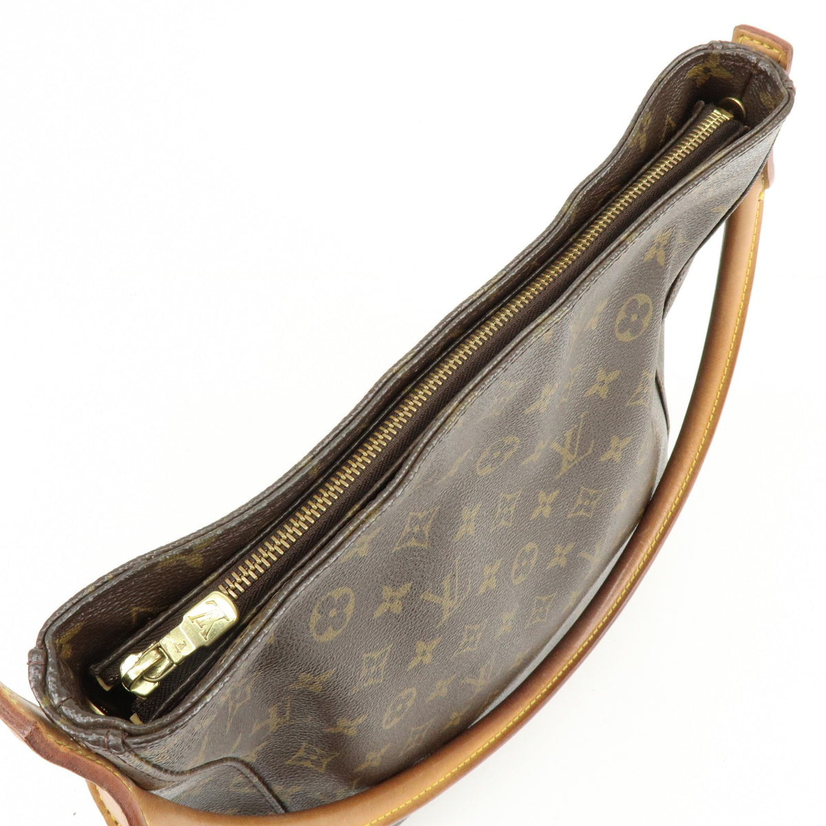 Louis Vuitton Looping Monogram Canvas, Brown, Canvas, Handbag
