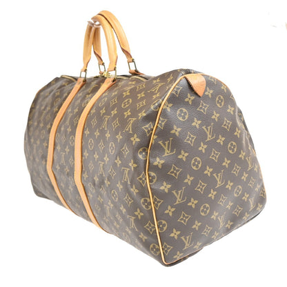 Louis Vuitton Keepall Monogram Canvas, Brown, Canvas, Travel Bag
