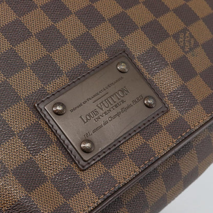 Louis Vuitton Brooklyn Damier Ebene, Brown, Canvas, Shoulder Bag