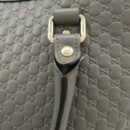 Gucci Zip Pocket Soft Microguccissima Leather, Gray, Leather, Tote Bag