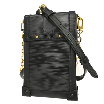 Louis Vuitton Vertical Trunk Pochette Epi Leather, Black, Leather, Clutch