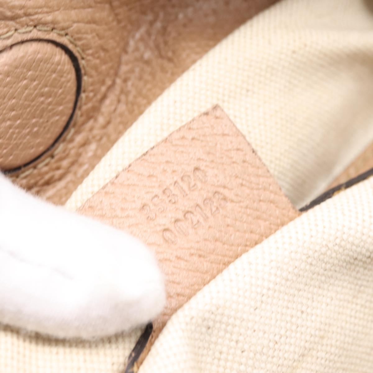 Gucci Bree Convertible Top Handle GG Canvas with Leather, Beige, Canvas, Handbag