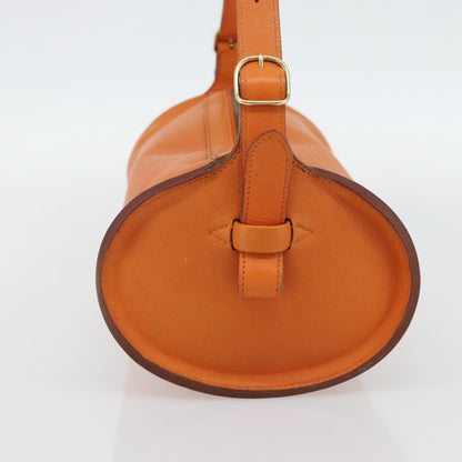 Hermes Sac Doremi Leather, Orange, Leather, Shoulder Bag
