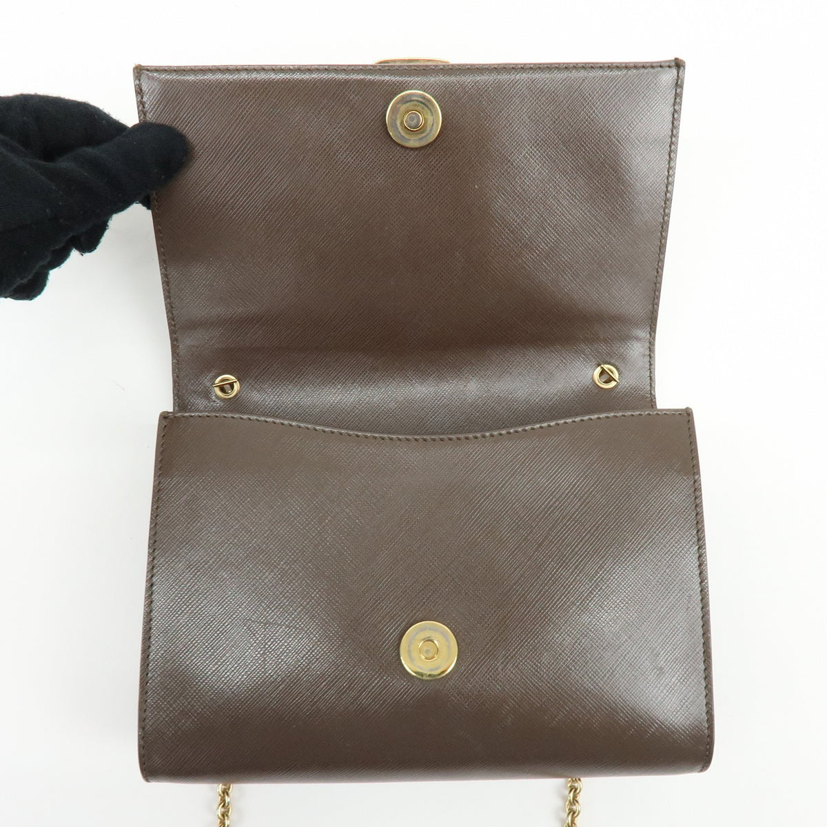 Salvatore Ferragamo Vara Bow Glitter, Brown, Leather, Crossbody Bag