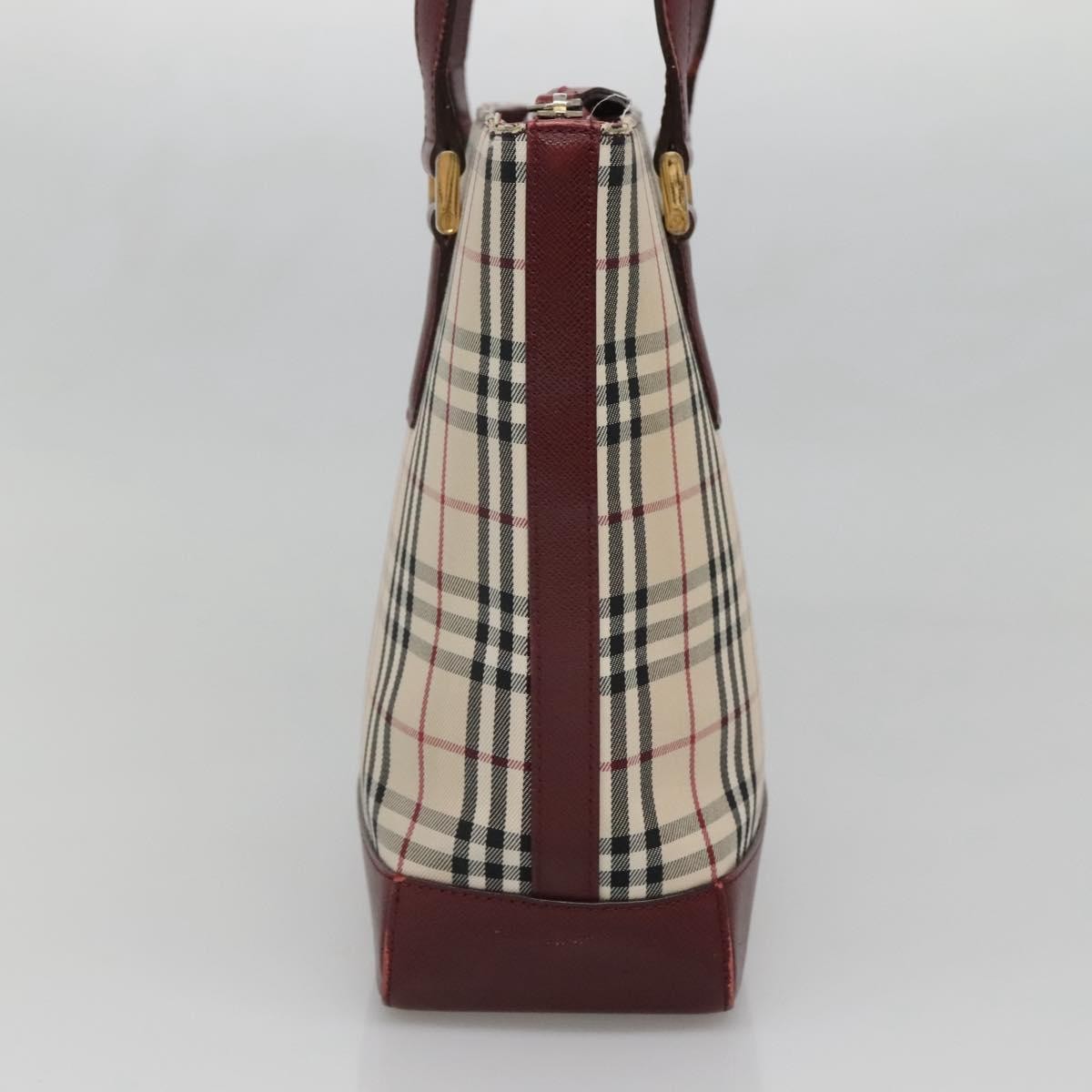 Burberry Nova Check Tote Canvas and Leather, Beige, Canvas, Tote Bag