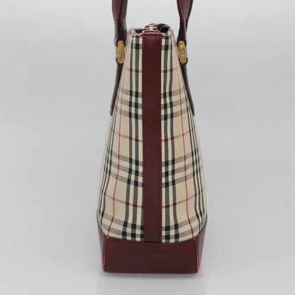 Burberry Nova Check Tote Canvas and Leather, Beige, Canvas, Tote Bag