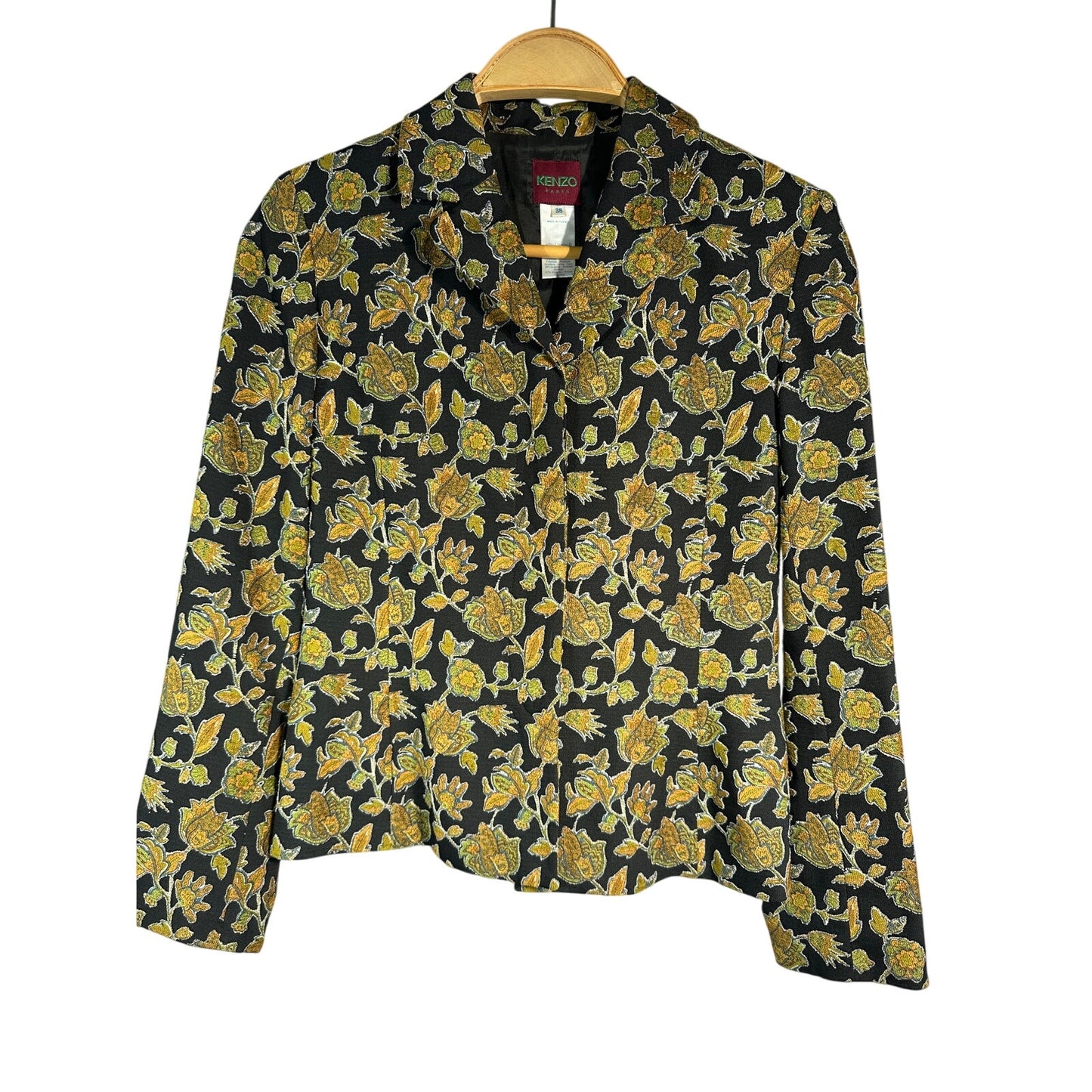 KENZO Floral Tweed Blazer Jacket