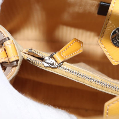 Fendi 2Jours Leather, Yellow, Leather, Handbag