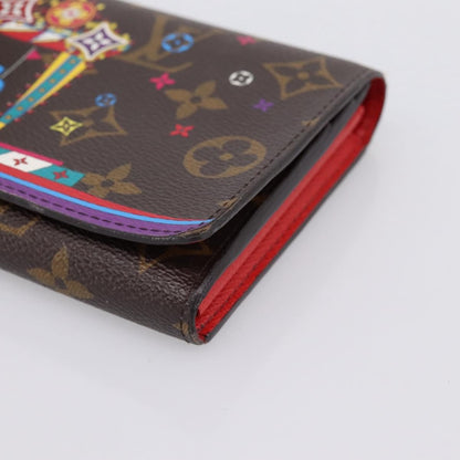 Louis Vuitton Sarah Wallet NM Limited Edition Vivienne Xmas Monogram Canvas, Brown, Canvas, Wallet
