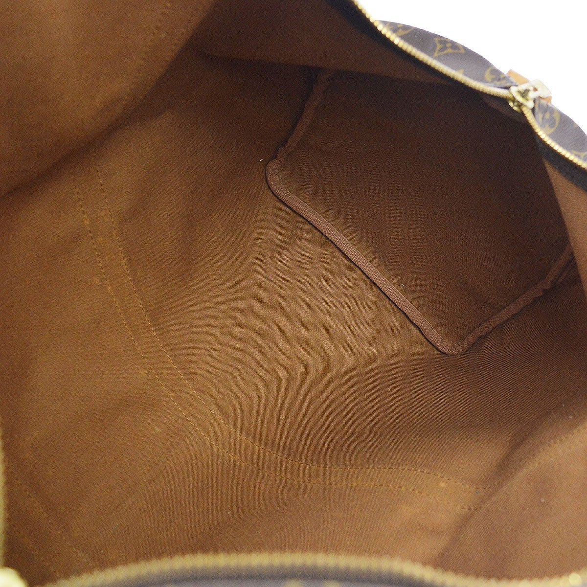 Louis Vuitton Keepall Monogram Canvas, Brown, Canvas, Travel Bag