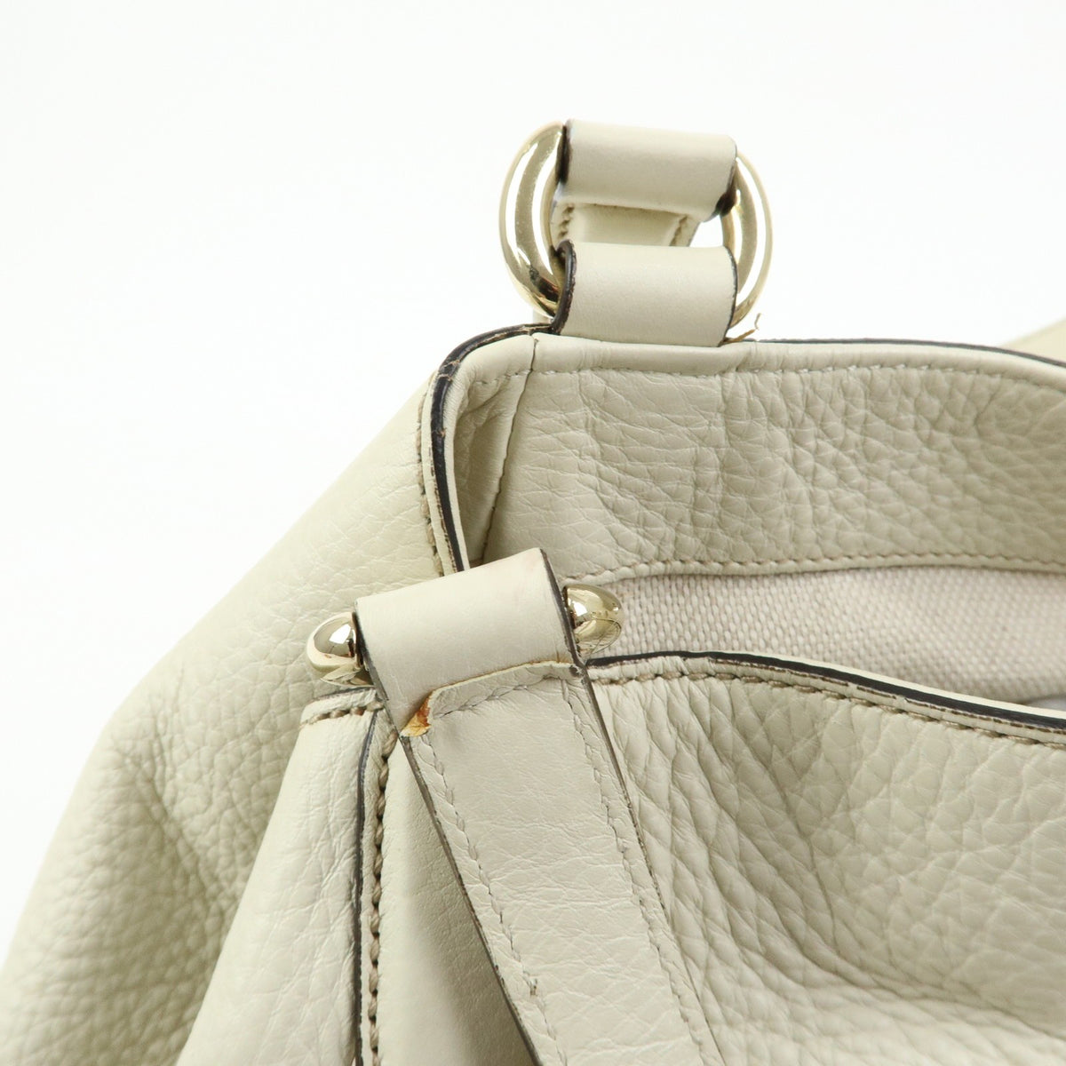 Gucci Soho Leather, Beige, Leather, Shoulder Bag