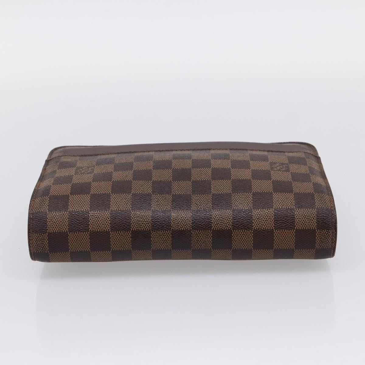 Louis Vuitton Pochette Saint Louis Damier, Brown, Canvas, Clutch
