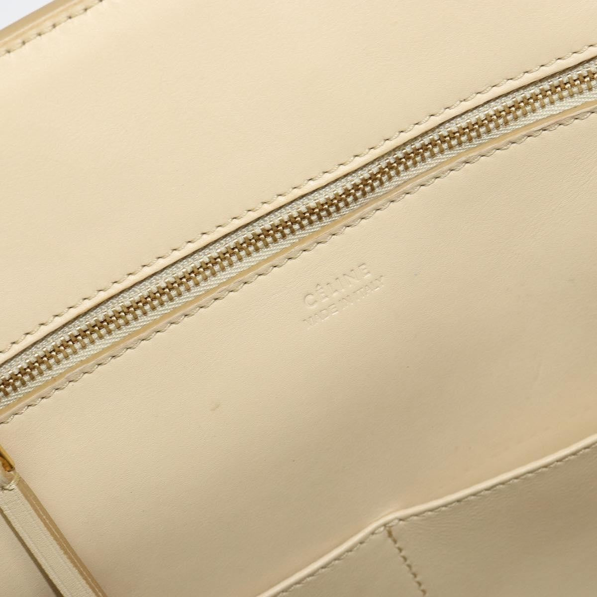 Celine Tie Tote Leather, Beige, Leather, Tote Bag