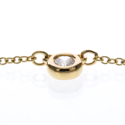 Tiffany & Co. Elsa Peretti Diamonds By The Yard Pendant 18K Rose Gold and Diamond, Gold, Pink Gold, Necklace