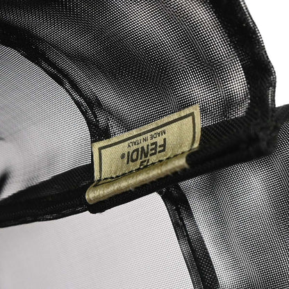 Fendi Vintage FF Mesh, Black, Nylon, Tote Bag