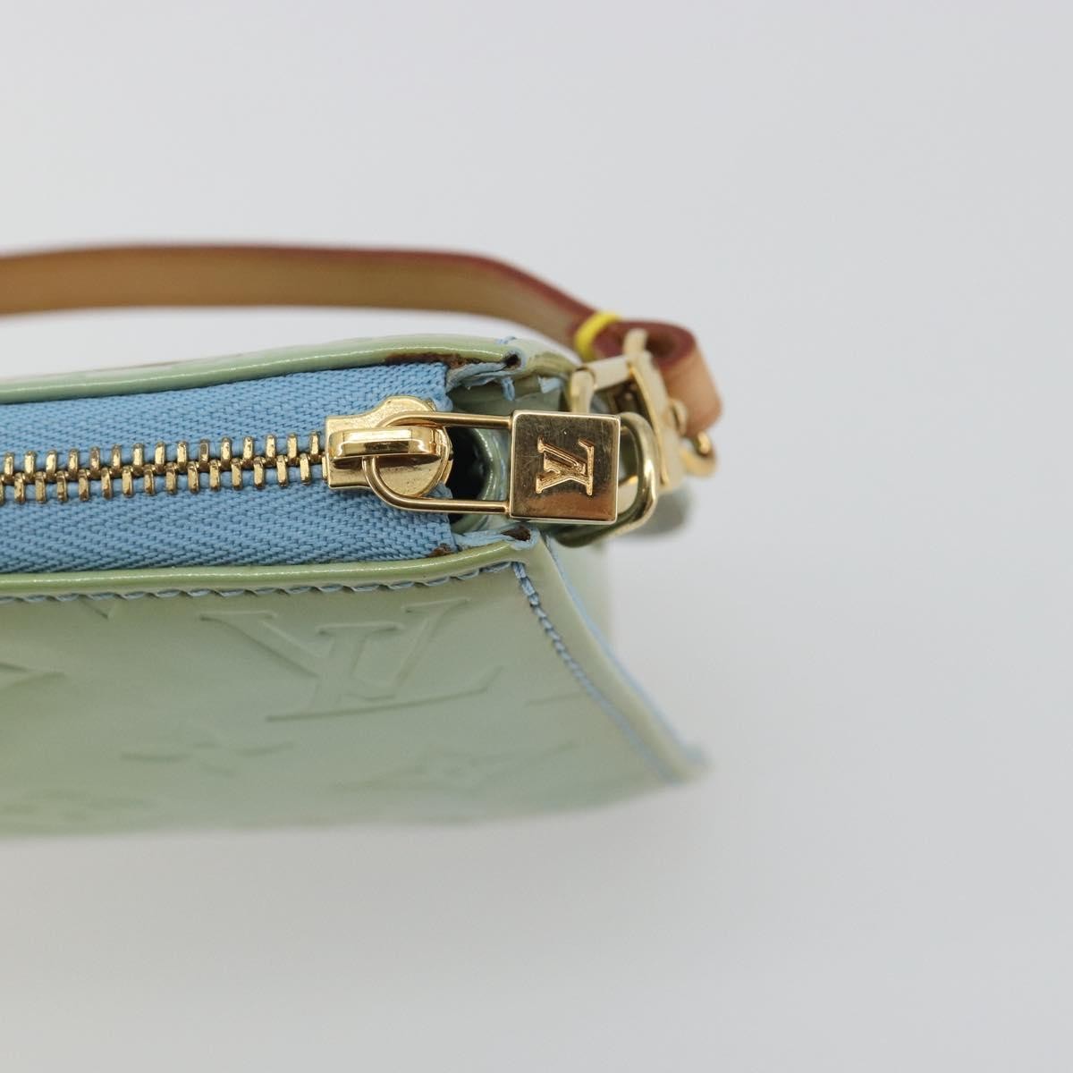 Louis Vuitton Lexington Pochette Monogram Vernis, Blue, Patent Leather, Clutch