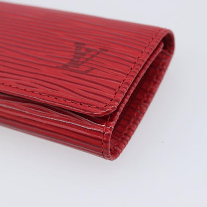 Louis Vuitton Multiclés 4 Cuir verni, Red, Leather, Wallet