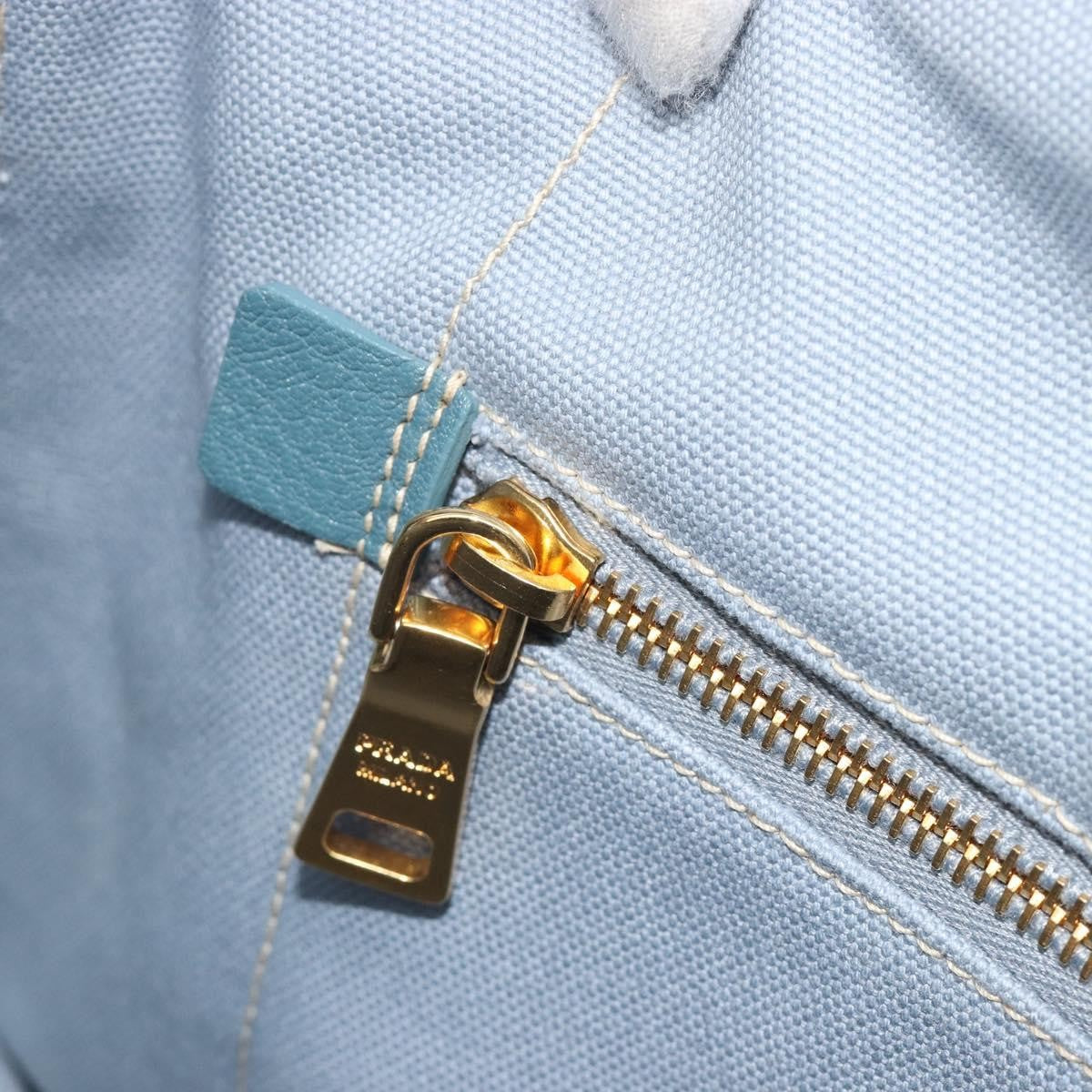 Prada Canapa Canvas, Blue, Canvas, Tote Bag