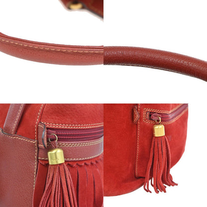 Gucci Vintage Backpack Suede, Red, Suede, Backpack