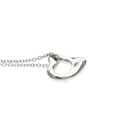 Tiffany & Co. Elsa Peretti Open Heart Pendant Platinum, Silver, Platinum, Necklace