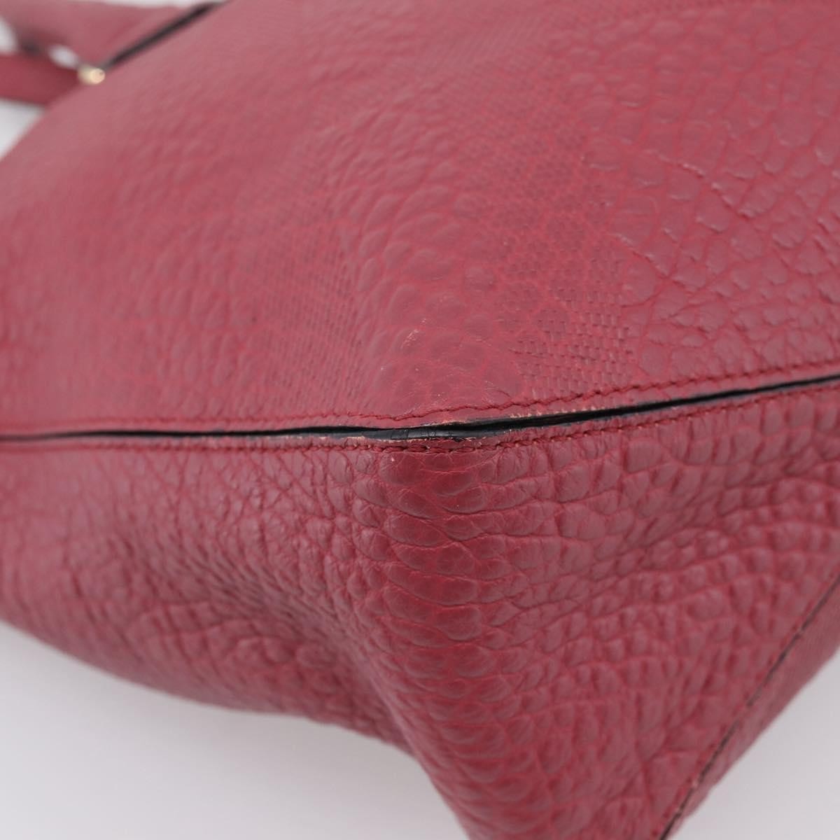 Burberry Clifton Convertible Heritage Grained Leather, Red, Leather, Tote Bag