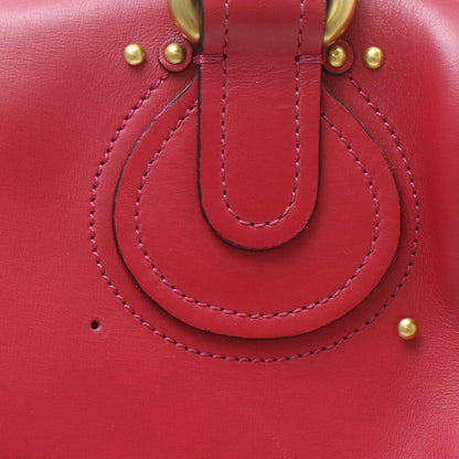 Chloe Paddington Lock Leather, Red, Leather, Handbag