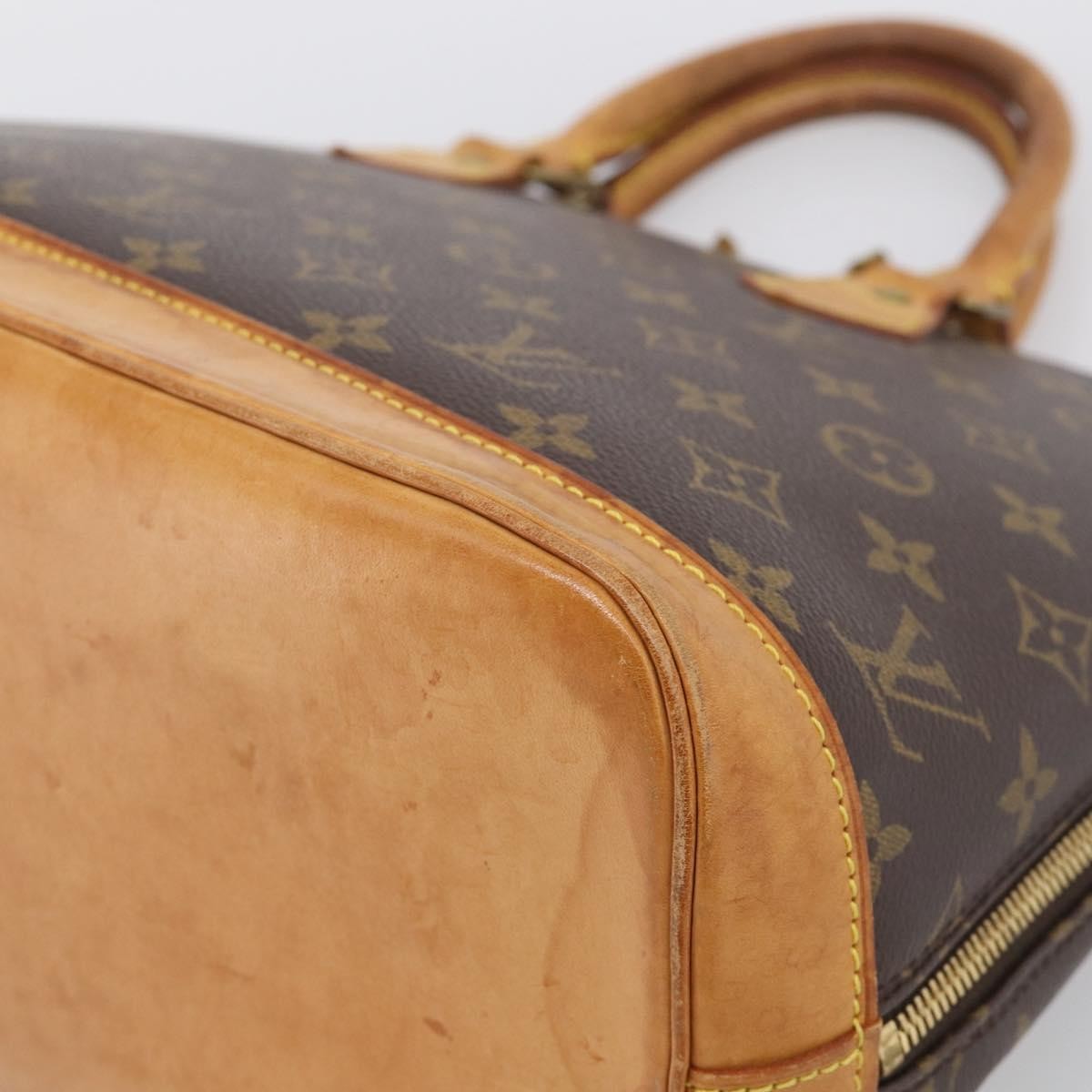 Louis Vuitton Vintage Alma Monogram Canvas, Brown, Canvas, Handbag