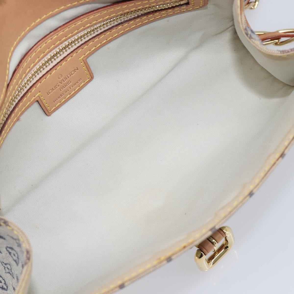 Louis Vuitton Camille Mini Lin, Blue, Canvas, Handbag