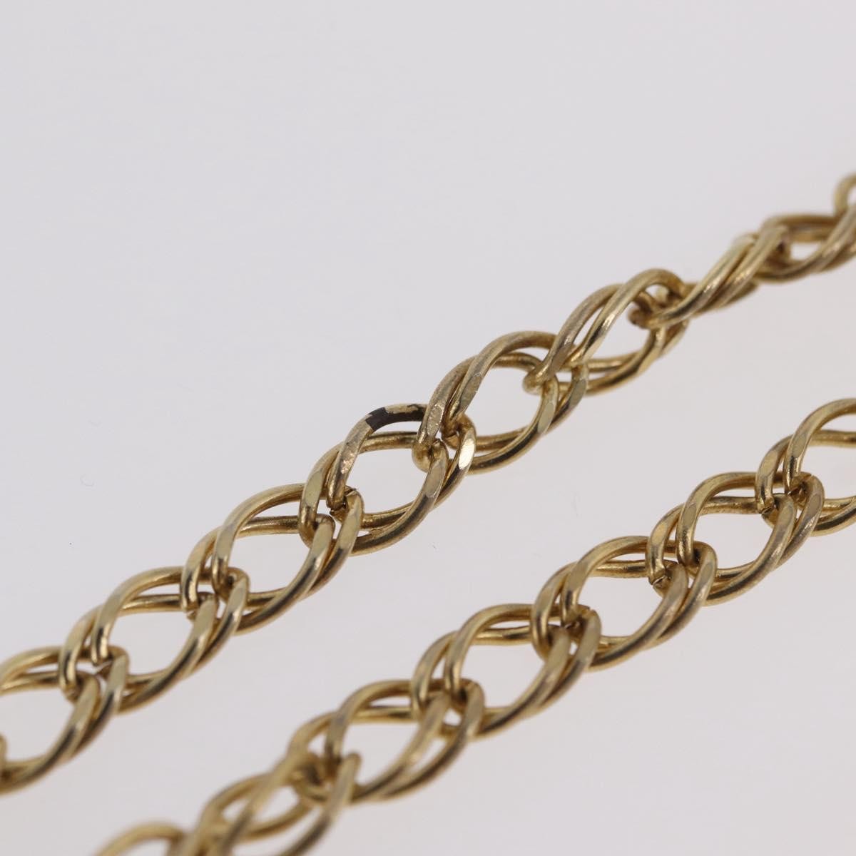 Chanel Vintage Double Pearl Station Long Chain Metal and Faux Pearls, Gold, Gold Plated, Necklace