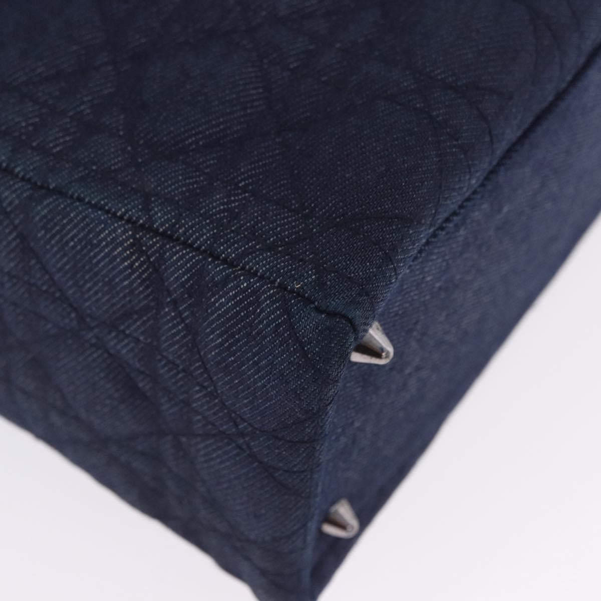 Christian Dior Lady Dior Denim, Blue, Denim, Handbag