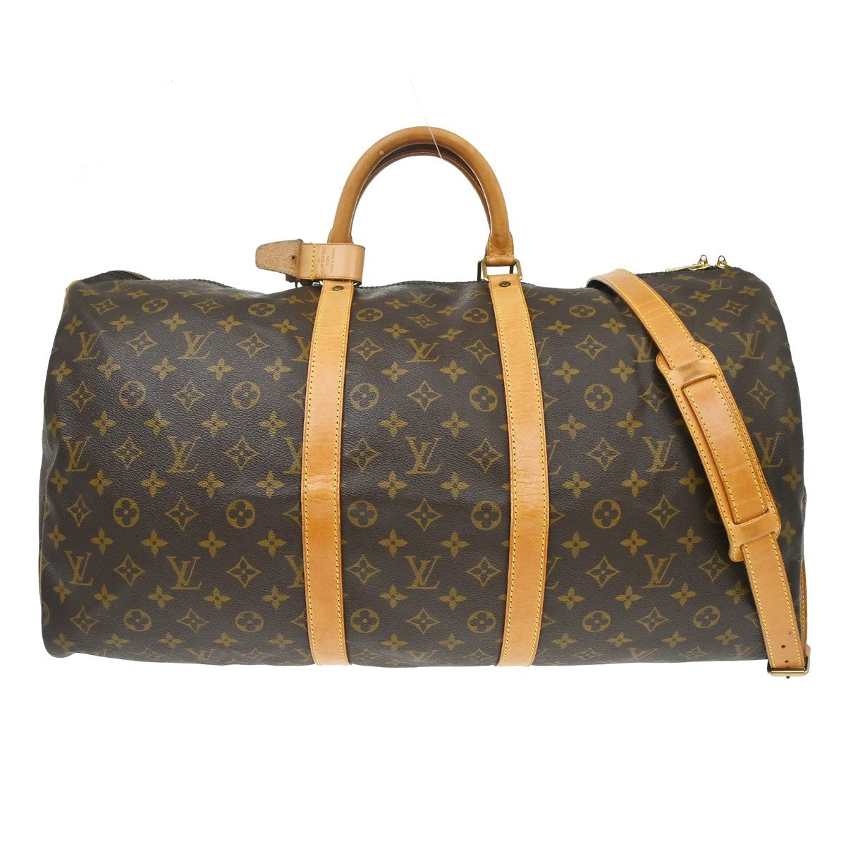 Louis Vuitton Keepall Bandouliere Monogram Canvas, Brown, Canvas, Travel Bag