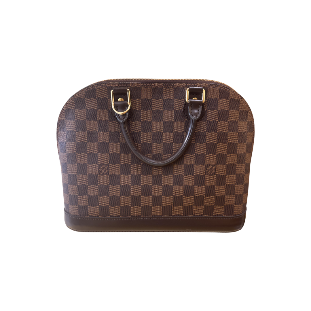 Louis Vuitton Alma BNB Monogram Canvas with Leather, Brown, Leather, Handbag