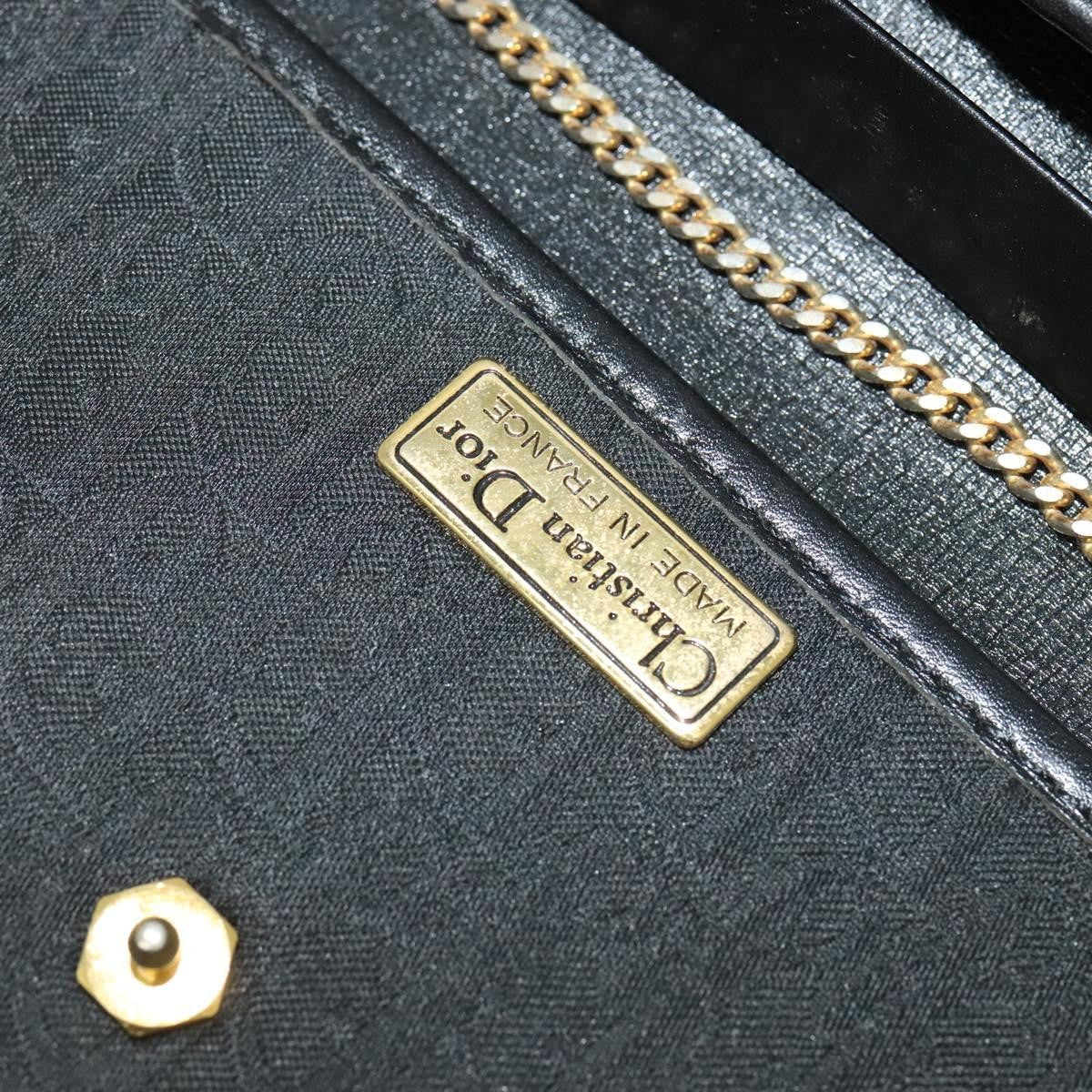 Christian Dior Vintage Trotter Flap Canvas, Black, Canvas, Shoulder Bag