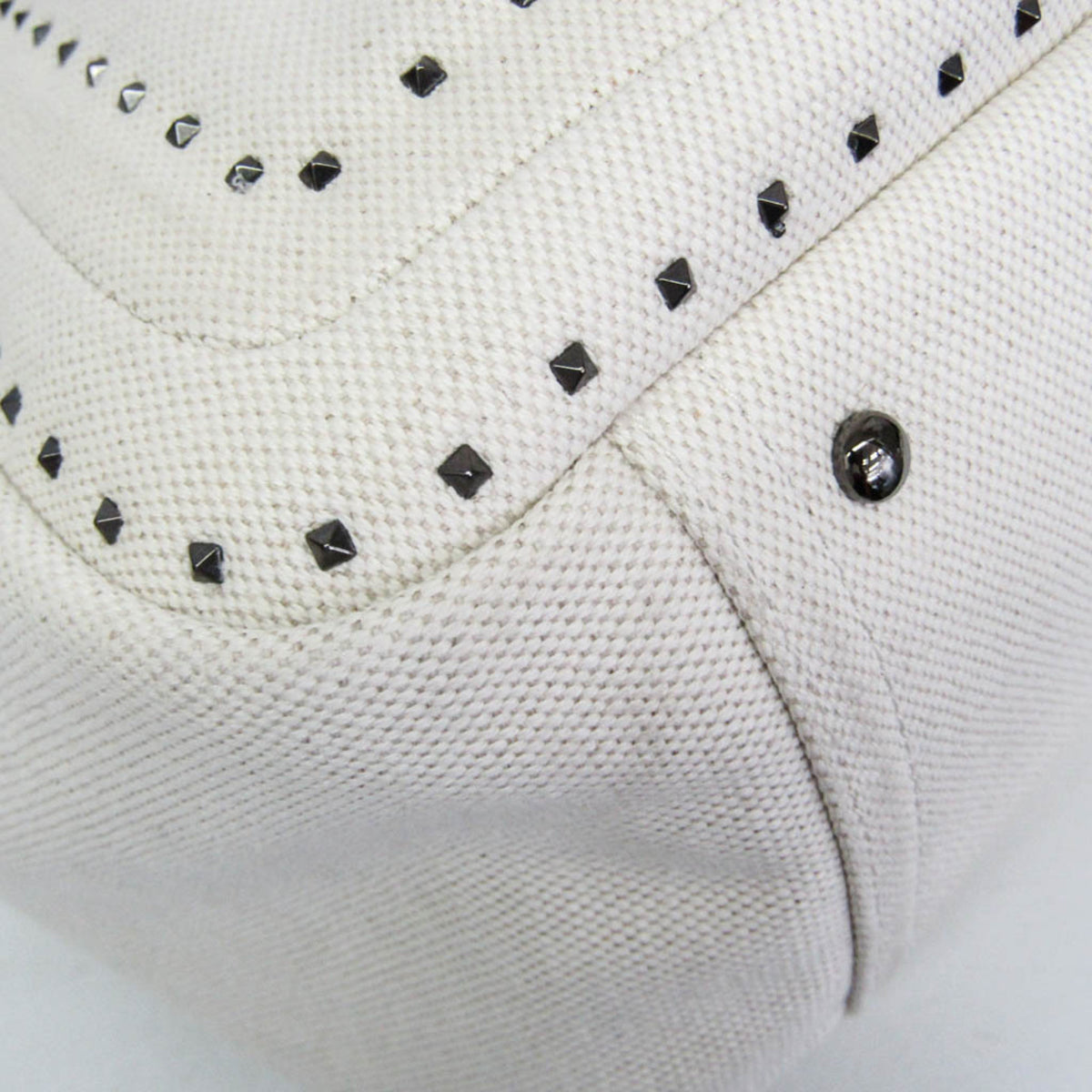 Valentino Garavani Atelier 01 Studded Canvas, Red, Canvas, Tote Bag