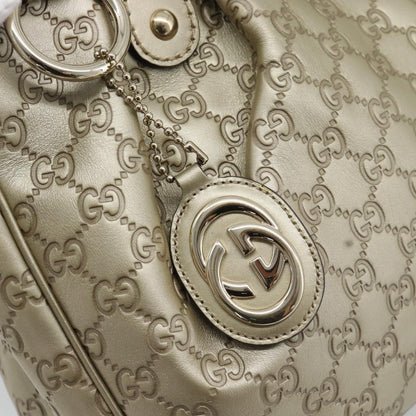 Gucci Sukey Top Handle Guccissima Leather, Gold, Leather, Tote Bag