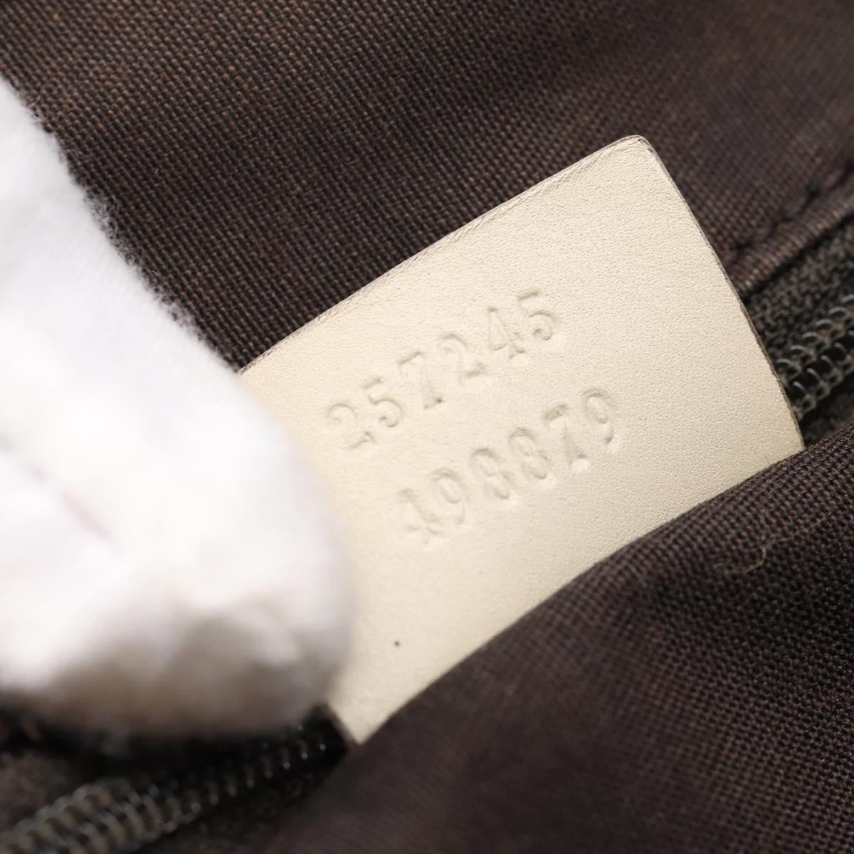 Gucci Open Tote GG Canvas and Leather, Beige, Canvas, Handbag