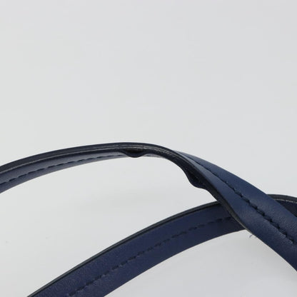 Chloe C Zipped Leather, Blue, Leather, Tote Bag