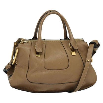 Chloe Hailey Leather, Beige, Leather, Handbag