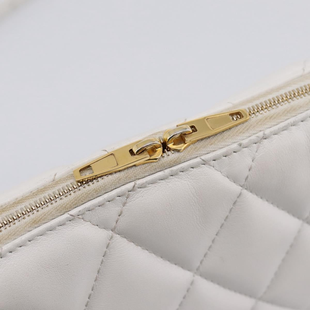 Balenciaga Touch B. Camera Quilted Leather, White, Leather, Handbag